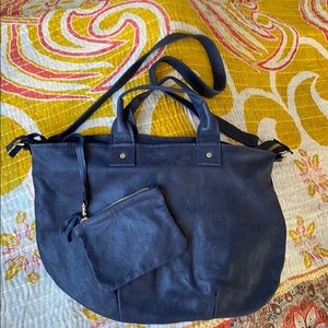 Clare Vivier Clare V navy crossbody tote